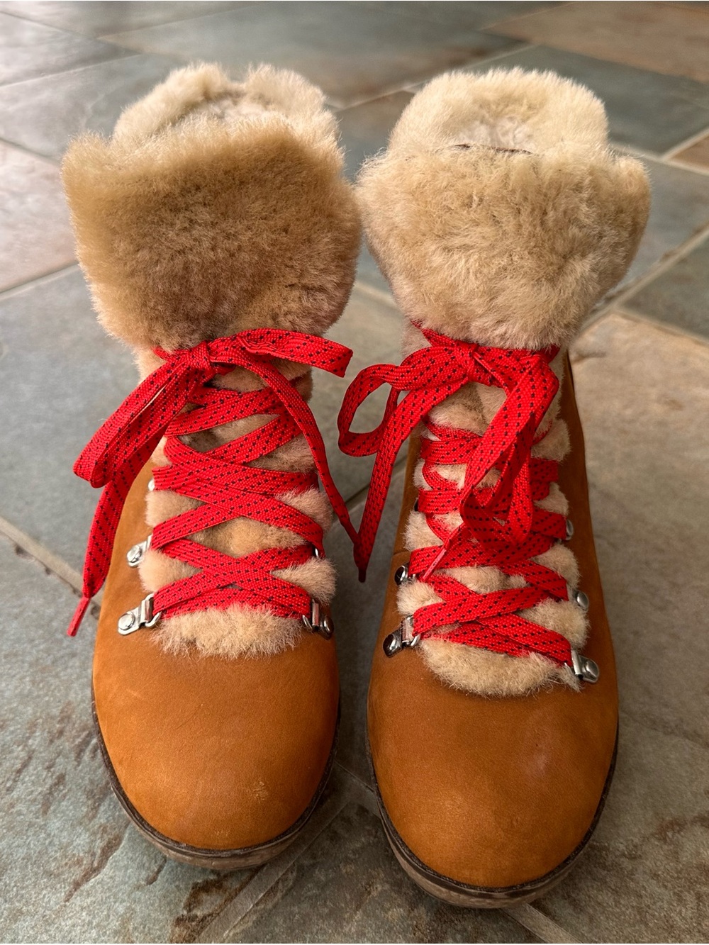 J. Crew Nordic Wedge Faux-Fur Lined Winter Boots